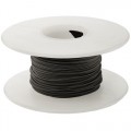 Alpha Wire 3080-0-BLACK Black 12AWG (65/30) Stranded 600V PVC Insulated Hook-up Wire 100' Spool 