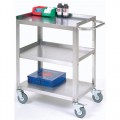 Nexel SSC1524 Stainless Steel 3-Shelf Cart, 24