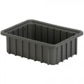 Lewis Bins DC1035 Divider Tote Box, Grey, OD 10.8