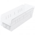 Akro-Mils 30120SCLAR Clear Shelf Bins 24/Carton, OD 11-5/8