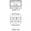 Sargent 4100-40 Insulated Terminal Die Set (10-22AWG) Double Crimp 