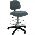 Industrial Seating PL10-FC Heavy Duty ESD-Safe Chair, Grey Fabric, Adjustable Height 21