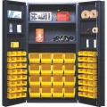 Quantum Storage Systems QSC-64-2S-6DS Heavy Duty Cabinet with 64 Bins 