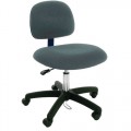 Industrial Seating PL12-FC Heavy Duty ESD-Safe Chair, Grey Fabric, Adjustable Height 17