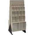Quantum Storage Systems QFS248-76 Clear Tip Out Bins with Floor Stand 