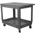 Wesco 270493 Two Shelf Standard Flat Top Cart, 40.25