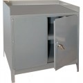 Durham MFG 3000-95 Table Height Storage Cabinet 16 Gauge Steel with 1 Shelf, 36