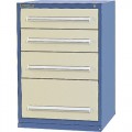 Vidmar SEP2076AL 4-Drawer Cabinet with 44 Compartments 