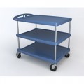 Metro MY2636-34BU myCart™ 3 Shelf Utility Cart, 26