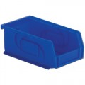 Lewis Bins PB74-3 Hanging and Stacking Part Bin, Blue, 7.375