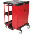 Rubbermaid 9T58 Ladder and Tool Cart with Cabinet 