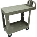 Rubbermaid FG450500BEIGE 4505-88 BEIGE 2 FLAT SHELF CART 