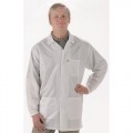 Tech Wear LEQ-13-S ESD-Safe 3/4 Length Shielding Coat, White, Small 