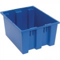 Quantum Storage Systems SNT190 Stack and Nest Totes, Blue, 19-1/2