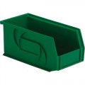 Lewis Bins PB105-5 Hanging and Stacking Part Bin, Green, OD 10.875