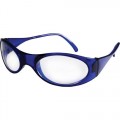 FB120 Safety Glasses Blue Frame /Clear Lens - CREWS 
