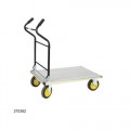 Wesco 270382 Ergonomic Aluminum Folding Handle Truck, Platform 24