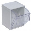 Quantum Storage Systems QTB405 Individual Tip Out Bin, White, 5-1/4