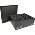 Protektive Pak 38805 Adjustable ESD-Safe Corrugated Divider Tote with 28 Cells (8