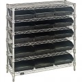 Quantum Storage Systems WR6--36-1236-109CO 6-Shelf Stationary Unit with 15 Conductive Bins, 12