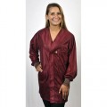 Tech Wear HOJ-33C-L LARGE BURGUNDY JACKET W/POCKETS & CUFFS 