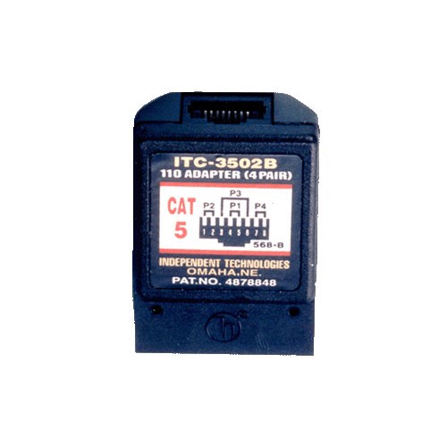 Independent Technology ITC-3502B 110 Block to RJ-45, CAT5 568B, 8-Wire -  Comtrade Store