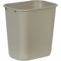 Rubbermaid 2956 Waste Basket, Beige, 28-1/8 QT 