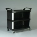 Rubbermaid 4093 Xtra™ Utility Cart with Enclosed End Panels on 3 Sides  