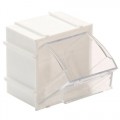 Quantum Storage Systems QTB409 Individual Tip Out Bin, White, 2-3/8