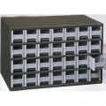 Akro-Mils 19-228 Steel Modular Storage Cabinet with 28 Polystyrene Drawers 