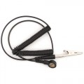 Botron B2008 6' Coil Cord with 1/8 (4mm) Snap 