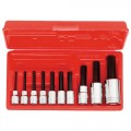 Stanley-Proto J4900MA 3/8 & 1/2DR 10PC METRIC HEX BIT SET PROTO 
