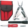 Jensen Tools 1-854RD Multi-Tool Kit I, Red Pouch