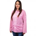 Desco 74213 Statshield® Static Dissipative Jacket with Snap Cuffs, Pink, Large 