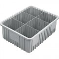 Metro TB92050NAT Polypropylene Tote Box, Gray, OD 16-1/2
