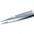 Excelta M00D-SA Three Star Straight Strong Point Miniature Anti-magnetic Tweezer w/serrated tips 