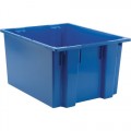 Quantum Storage Systems SNT230 Stack and Nest Totes, Blue, 23-1/2