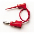 Pomona 5053-24-2 MICROGRABBER TEST CLIP TO STACKING BANANA PLUG PATCH CORD,2F 