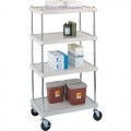 Metro BC2030-45G 4-Shelf BC Series Flat Cart, 21-1/2