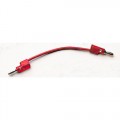 Pomona B-60-2 Stacking Banana Plug Patch Cord, Red, 5' 