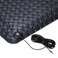 Notrax 825 Diamond Stat™ Dissipative/Anti-Static Anti-Fatigue Floor Mat, Black, 3' x 12' x 9/16