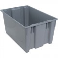 Quantum Storage Systems SNT300 Stack and Nest Tote, Grey, 29-1/2