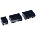 Treston 30-23L-4ESD Conductive Parts Bin with Two Fixed Length Dividers, 6.29