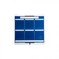Brady 114613 6-Panel Lean Communication Board, Blue 
