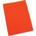 Menda 35049 Orange Vinyl Document Holder, 25/Pkg. 