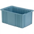 Lewis Bins NDC2080 Divider Tote Box, Light Blue, OD 16.5