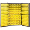 Akro-Mils HD4824F Cabinet w/Louvered Panels on Back and Doors with 228 Bins 
