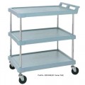 Metro BC1627-34MB Polymer Utility Carts with Microban® (3-Shelf BC Series, 18