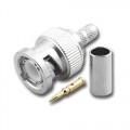 Pan Pacific BNC-3029-735A-75 BNC-Male Dual Crimp Plug Coaxial Connector for 735A  