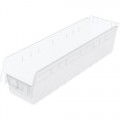 Akro-Mils 30094SCLAR Clear Shelf Bins 10/Carton, OD 23-5/8